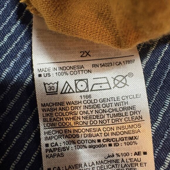 Old Navy Dress Womens 2X Gold Cinch Waist Knit Boho Casual Cottagecore Fall - Picture 8 of 10